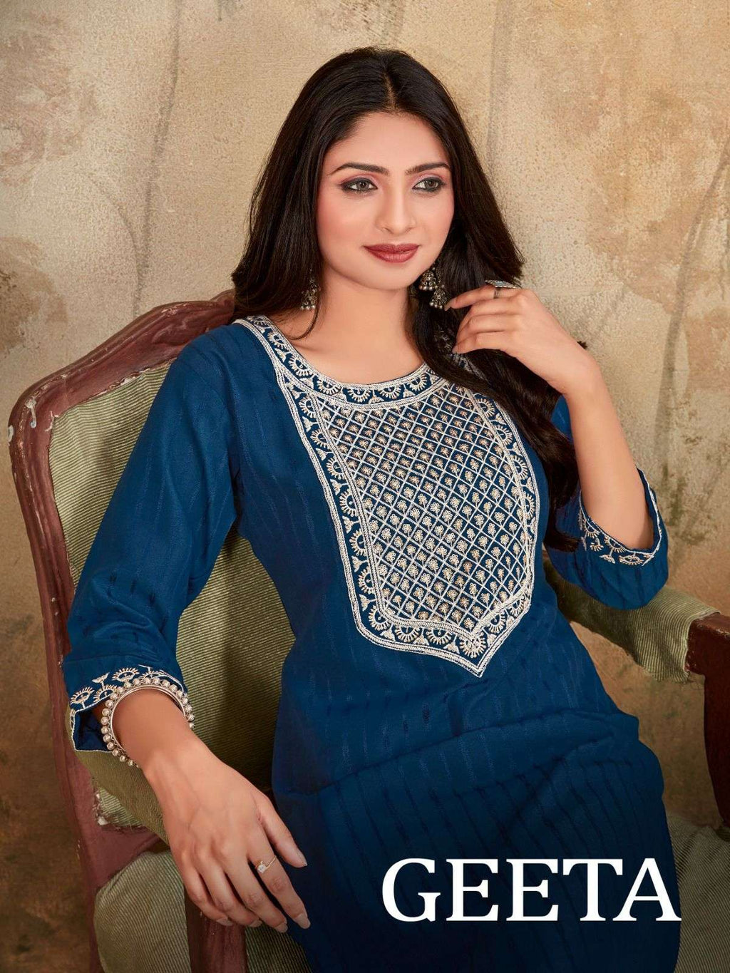 FASDEST Fancy Neck Pattern Cotton Office Wear Kurti with Pant set, Hand  Wash at Rs 699/piece in Surat
